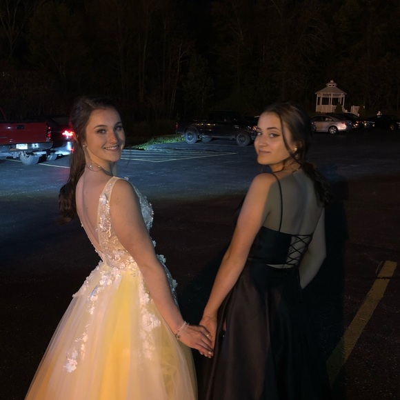 Jovani Floral Prom Dress - Picture 1 of 8